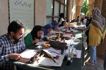 برگزاری رویداد خوشنویسی خط معلی  و تذهیب در قزوین