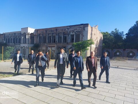 بازدید مدیرکل میراث فرهنگی و مدیرکل دیوان محاسبات استان آذربایجان شرقی از ارک علیشاه تبریز