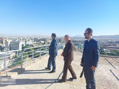 بازدید مدیرکل میراث فرهنگی و مدیرکل دیوان محاسبات استان آذربایجان شرقی از ارک علیشاه تبریز