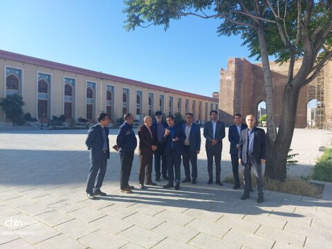 بازدید مدیرکل میراث فرهنگی و مدیرکل دیوان محاسبات استان آذربایجان شرقی از ارک علیشاه تبریز