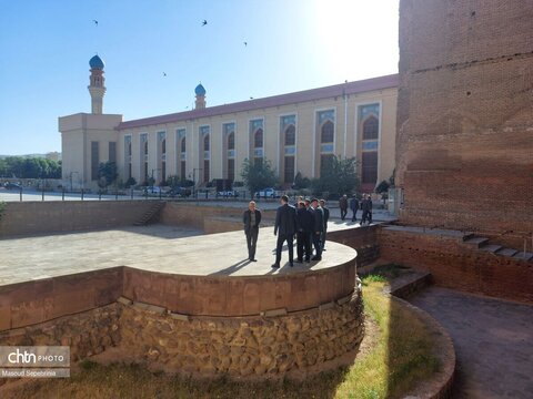 بازدید مدیرکل میراث فرهنگی و مدیرکل دیوان محاسبات استان آذربایجان شرقی از ارک علیشاه تبریز