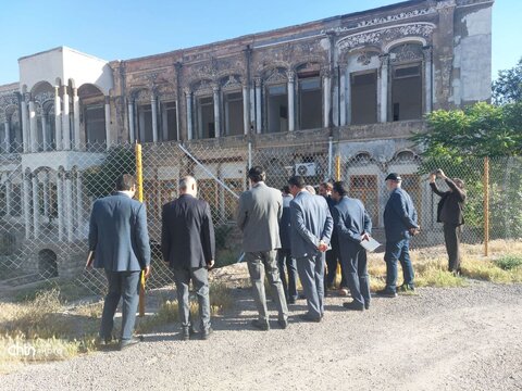 بازدید مدیرکل میراث فرهنگی و مدیرکل دیوان محاسبات استان آذربایجان شرقی از ارک علیشاه تبریز