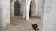 شبستان مسجد امام خمینی (ره) سمنان آجرفرش شد