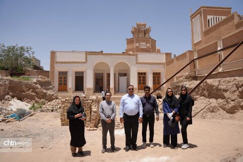 مرحله دوم مرمت بادگیر چپقی سیرجان با همکاری شرکت گهرزمین در حال انجام است