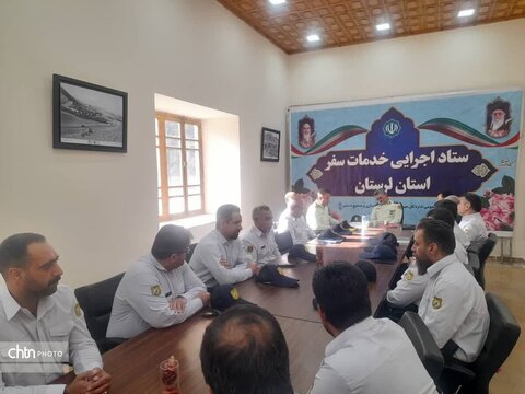 بازدیدسردار مهری فرمانده یگان حفاظت وزارت میراث فرهنگی،گردشگری و صنایع دستی  از قلعه فلک‌الافلاک