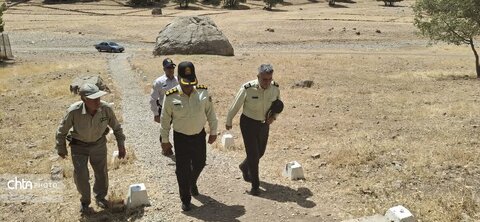 بازدیدسردار مهری فرمانده محترم یگان حفاظت وزارت میراث فرهنگی،گردشگری و صنایع دستی  از قلعه فلک‌الافلاک