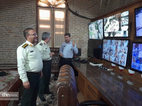 بازدیدسردار مهری فرمانده محترم یگان حفاظت وزارت میراث فرهنگی،گردشگری و صنایع دستی  از قلعه فلک‌الافلاک