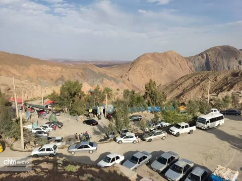 میزبانی بخش گلباف کرمان از گردشگران در ایام پایان هفته