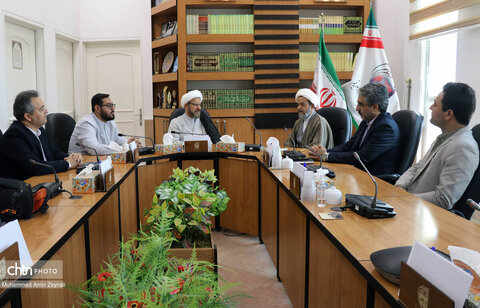 دیدار سرپرست میراث‌فرهنگی قم با رئیس دفتر تبلیغات اسلامی