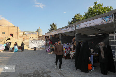 افتتاح نمایشگاه به مناسبت هفته صنایع‌دستی در اردبیل