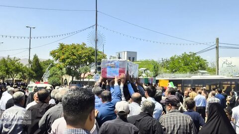 مراسم وداع و تشییع ۳ پاسدار شهید زنجانی