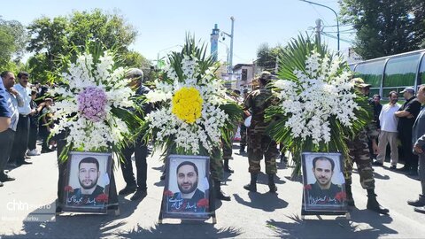 مراسم وداع و تشییع ۳ پاسدار شهید زنجانی