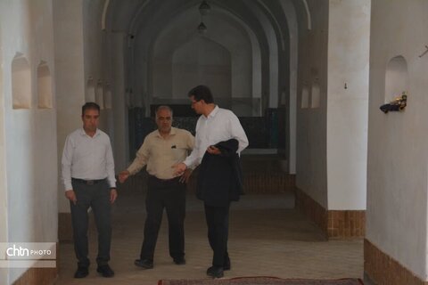 کف سازی صحن حیاط مسجد جامع یزد