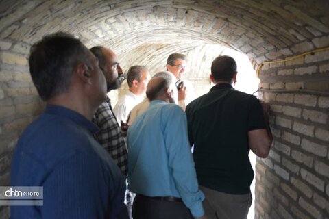 کف سازی صحن حیاط مسجد جامع یزد