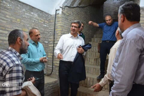 کف سازی صحن حیاط مسجد جامع یزد