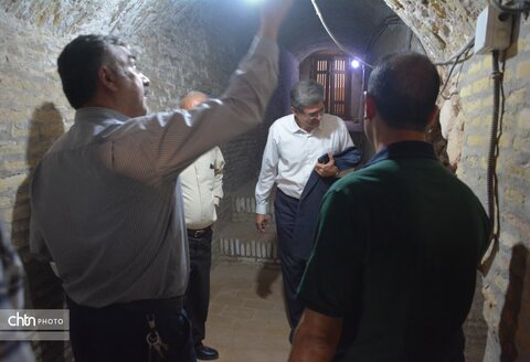 کف سازی صحن حیاط مسجد جامع یزد