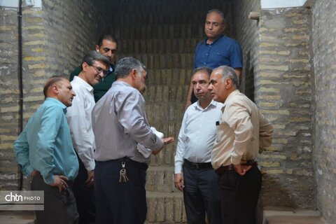 کف سازی صحن حیاط مسجد جامع یزد