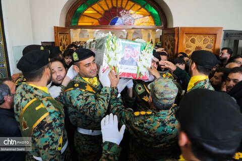 تشییع پیکر شهید مدافع وطن «مهدی قهرمانی» در اردبیل