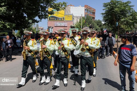 تشییع پیکر شهید مدافع وطن «مهدی قهرمانی» در اردبیل