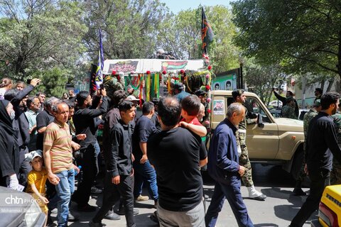 تشییع پیکر شهید مدافع وطن «مهدی قهرمانی» در اردبیل