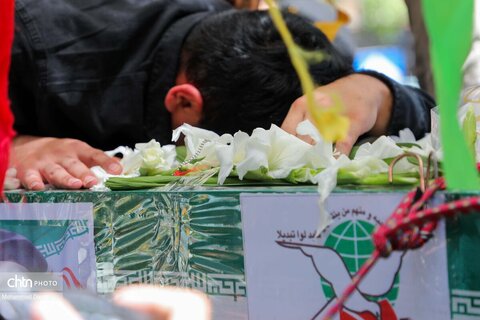 تشییع پیکر شهید مدافع وطن «مهدی قهرمانی» در اردبیل