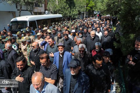 تشییع پیکر شهید مدافع وطن «مهدی قهرمانی» در اردبیل