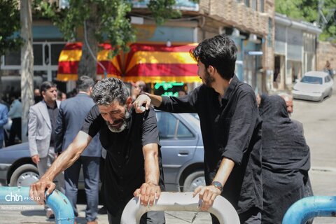 تشییع پیکر شهید مدافع وطن «محمدرضا نوروزی» در شهر نیر