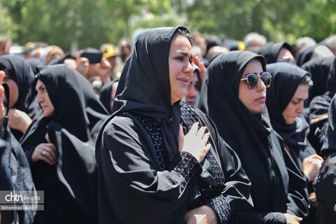 تشییع پیکر شهید مدافع وطن «محمدرضا نوروزی» در شهر نیر