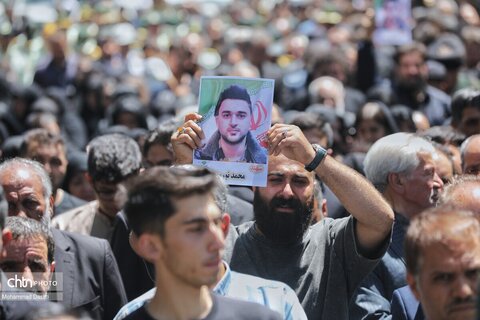 تشییع پیکر شهید مدافع وطن «محمدرضا نوروزی» در شهر نیر