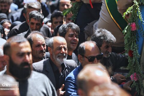 تشییع پیکر شهید مدافع وطن «محمدرضا نوروزی» در شهر نیر