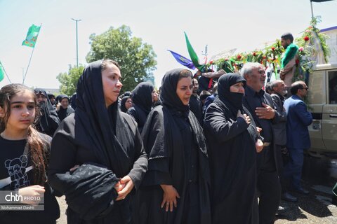 تشییع پیکر شهید مدافع وطن «محمدرضا نوروزی» در شهر نیر