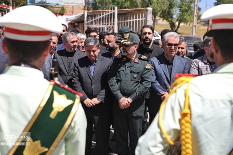 تشییع پیکر شهید مدافع وطن «محمدرضا نوروزی» در شهر نیر