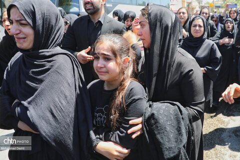 تشییع پیکر شهید مدافع وطن «محمدرضا نوروزی» در شهر نیر