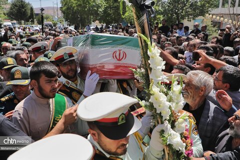 تشییع پیکر شهید مدافع وطن «محمدرضا نوروزی» در شهر نیر