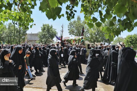 تشییع پیکر شهید مدافع وطن «محمدرضا نوروزی» در شهر نیر