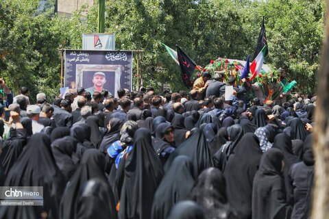 تشییع پیکر شهید مدافع وطن «محمدرضا نوروزی» در شهر نیر