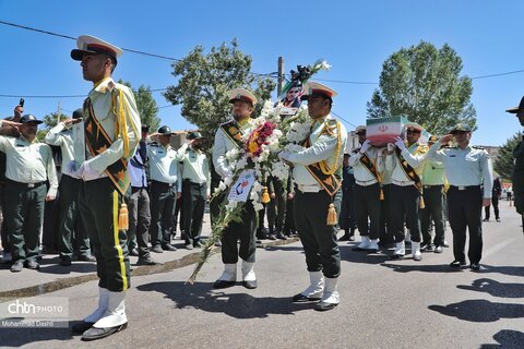 تشییع پیکر شهید مدافع وطن «محمدرضا نوروزی» در شهر نیر