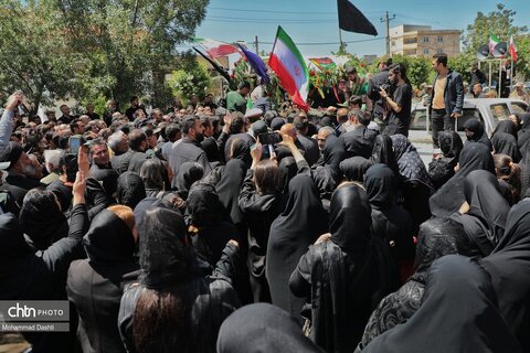 تشییع پیکر شهید مدافع وطن «محمدرضا نوروزی» در شهر نیر