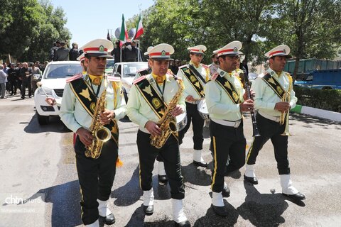 تشییع پیکر شهید مدافع وطن «محمدرضا نوروزی» در شهر نیر