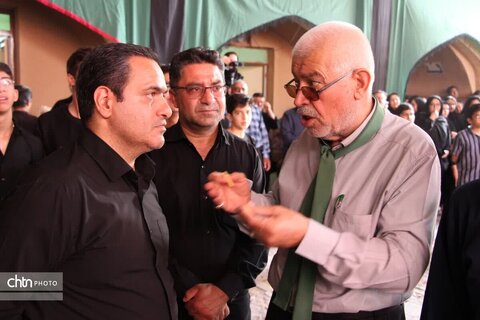 برگزاری آیین سنتی پوش بالا کنی حسینیه چرخاب اردکان