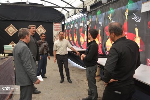 بازدید از موکب چایخانه و محل عزاداری مسجدجامع و یک خانه تاریخی