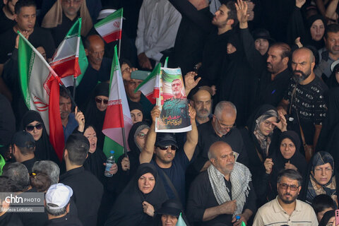 مراسم تشییع شهدای اقتدار در تهران