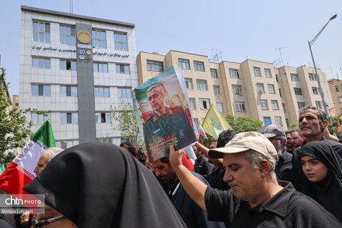 مراسم تشییع شهدای اقتدار در تهران