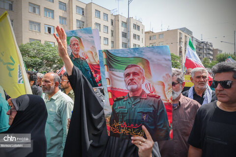 مراسم تشییع شهدای اقتدار در تهران