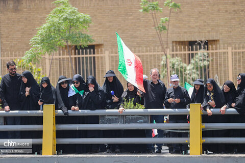 مراسم تشییع شهدای اقتدار در تهران