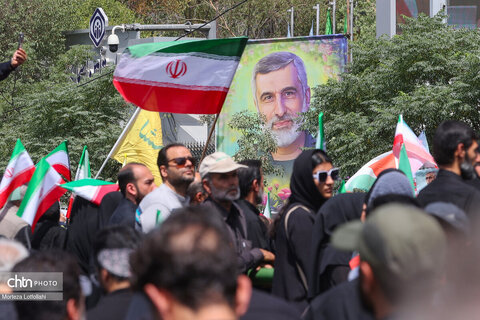 مراسم تشییع شهدای اقتدار در تهران