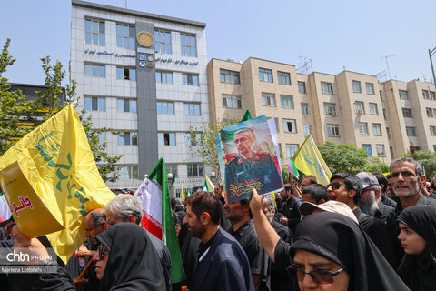 مراسم تشییع شهدای اقتدار در تهران