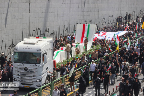 مراسم تشییع شهدای اقتدار در تهران