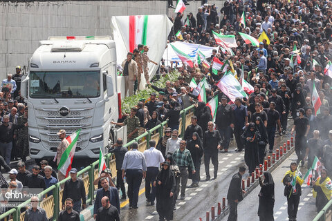 مراسم تشییع شهدای اقتدار در تهران