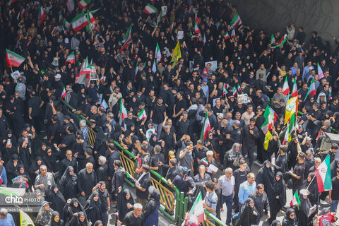 مراسم تشییع شهدای اقتدار در تهران